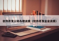 软件开发公司办理资质（软件开发企业资质）